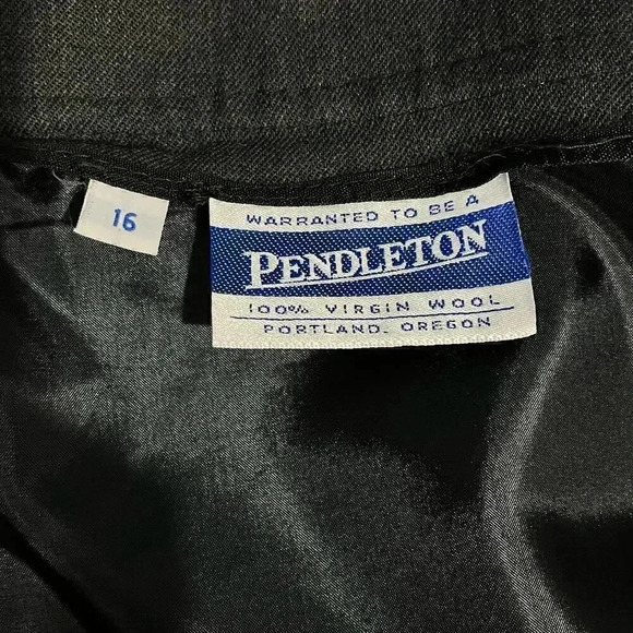 Pendleton Gray Virgin Wool Pencil‎ Midi Skirt  Size 16 - Picture 5 of 5